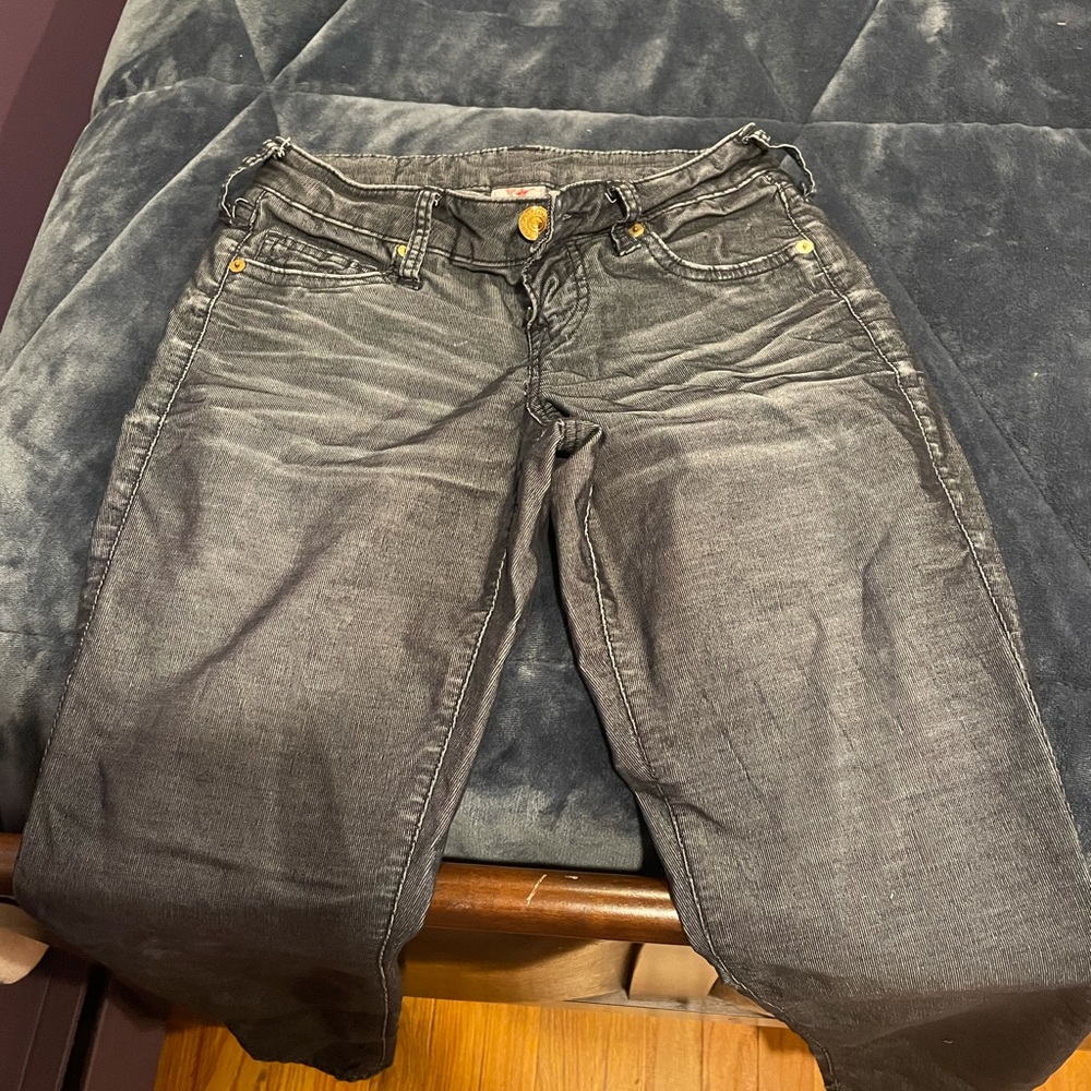 True Religion Navy Blue Corduroy Jeans